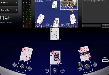 Blackjack with Rummy side game